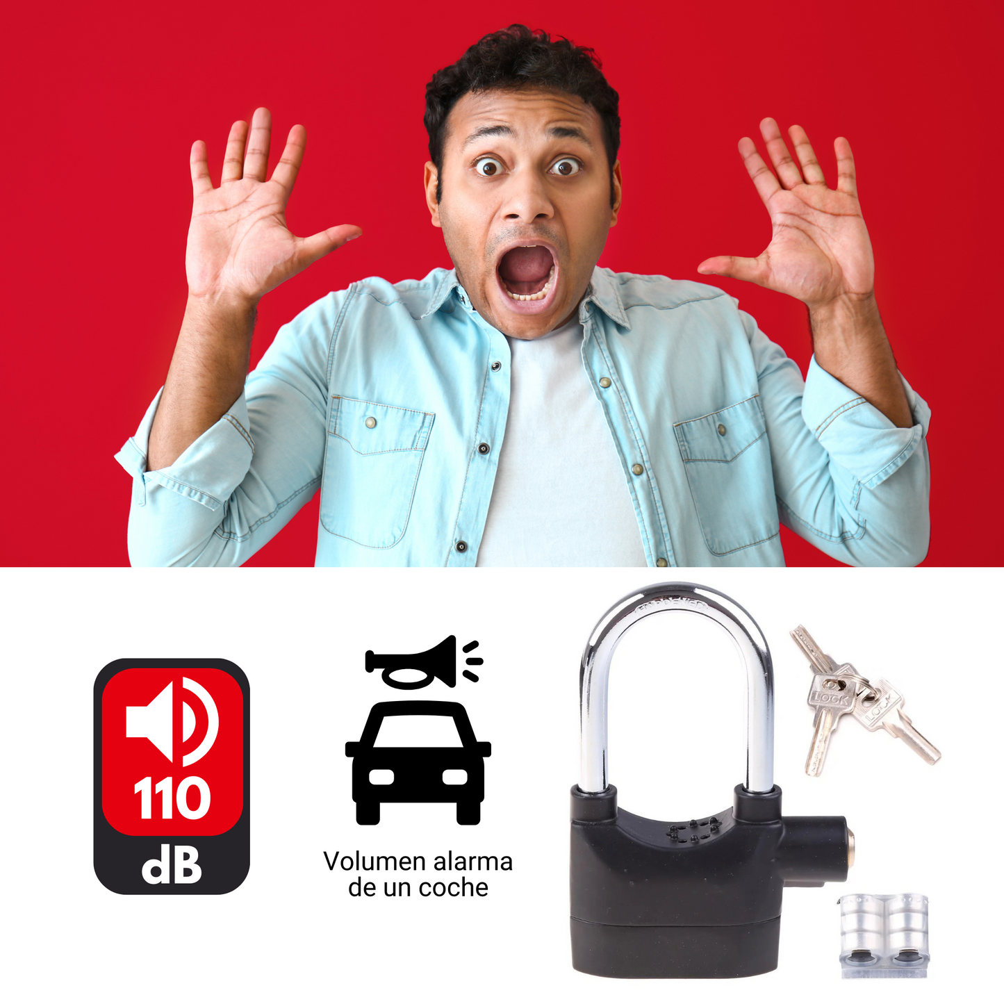 Candado Alarma Antirrobo Inteligente - ¡PROMOCIÓN Y ENVIO GRATÍS!