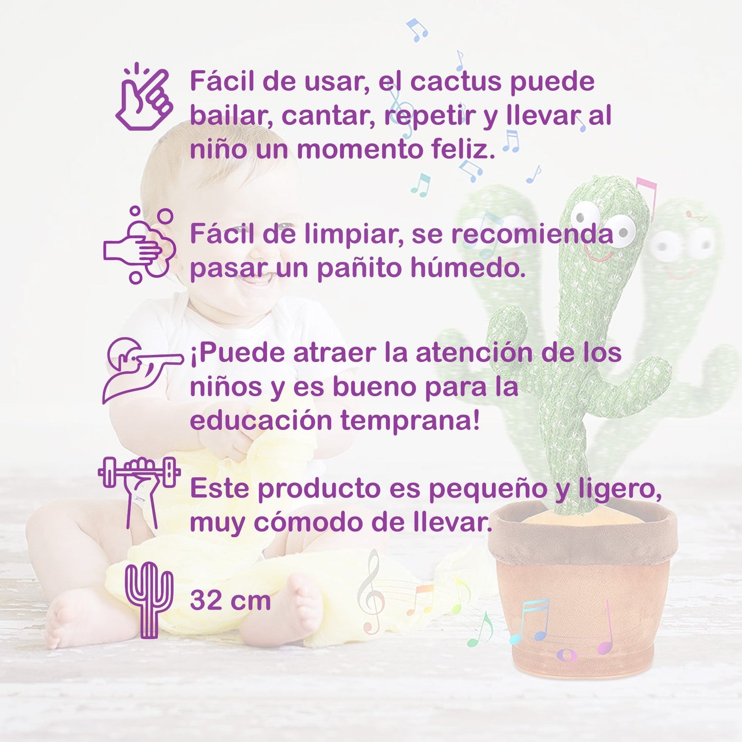 Bailarín Cactus Recargable